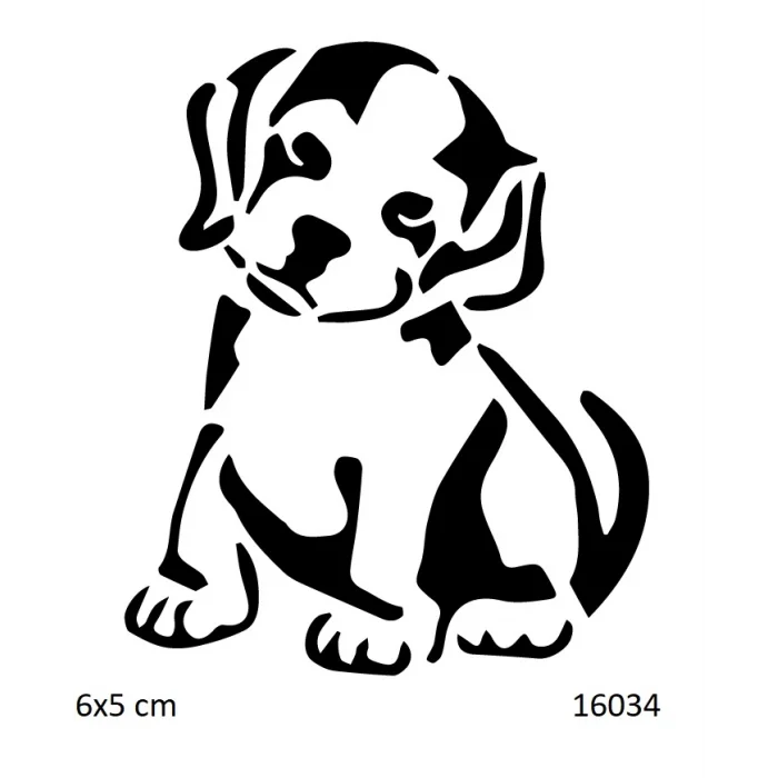 Tatlı Köpek Geçici Dövme Şablonu
