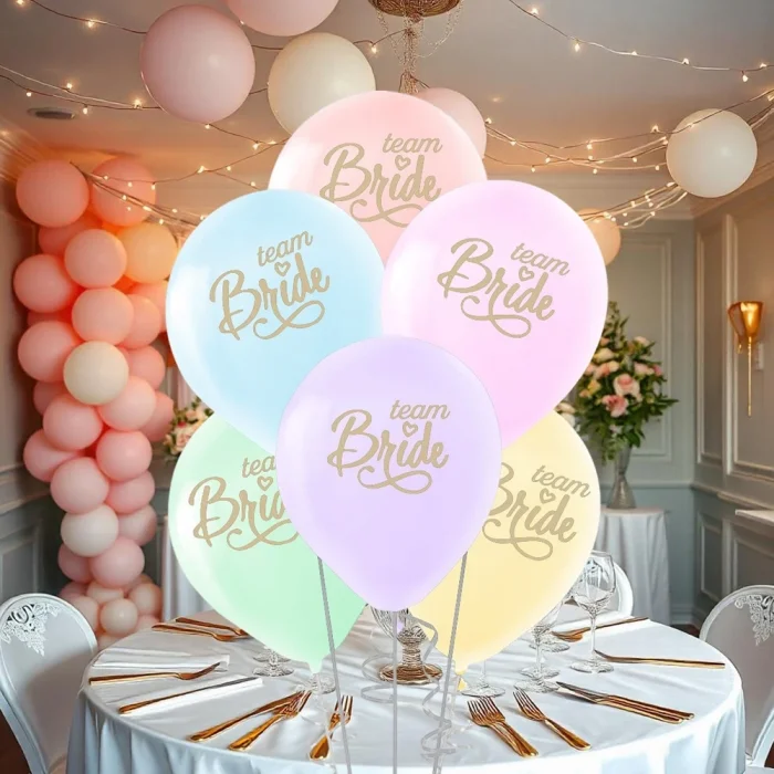 Team Bride Baskılı Karışık Renk Balon 11