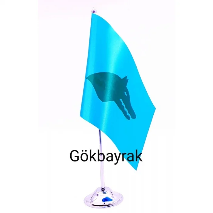 Tekli Göktürk Masa Bayrağı
