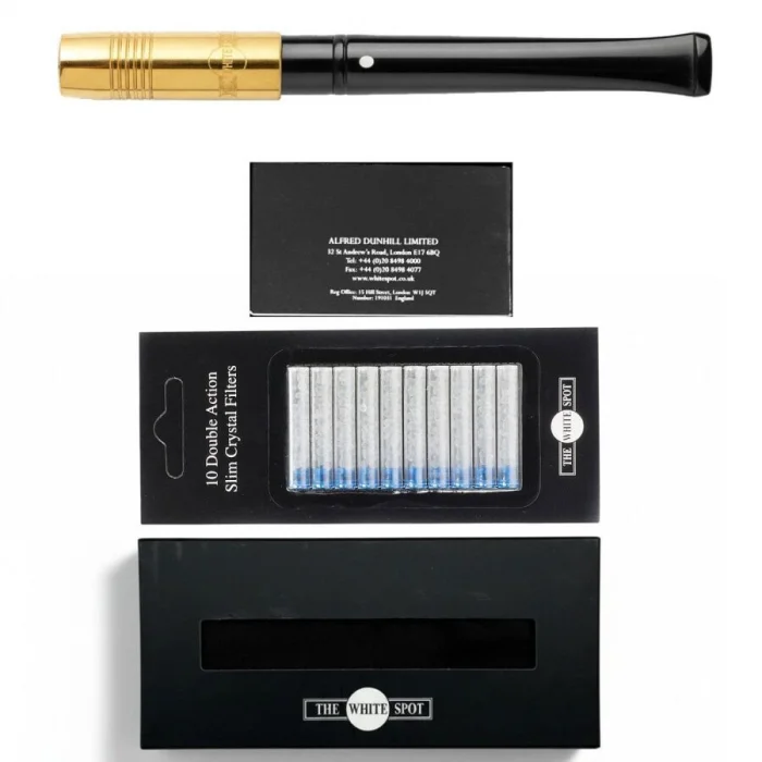The White Spot Ejektörlü Sigara Ağızlığı 9mm İçin Gold