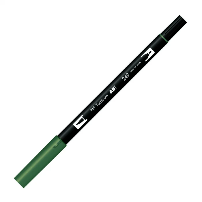 Tombow Dual Brush Pen Grafik Çizim Kalemi 249 Hunter Green