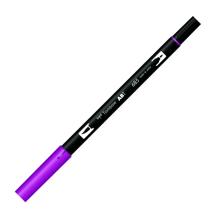 Tombow Dual Brush Pen Grafik Çizim Kalemi 685 Deep Magenta