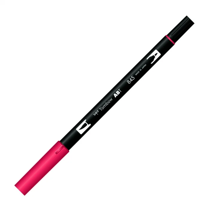 Tombow Dual Brush Pen Grafik Çizim Kalemi 845 Carmine