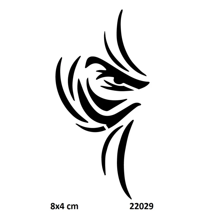 Tribal Göz Geçici Dövme Şablonu