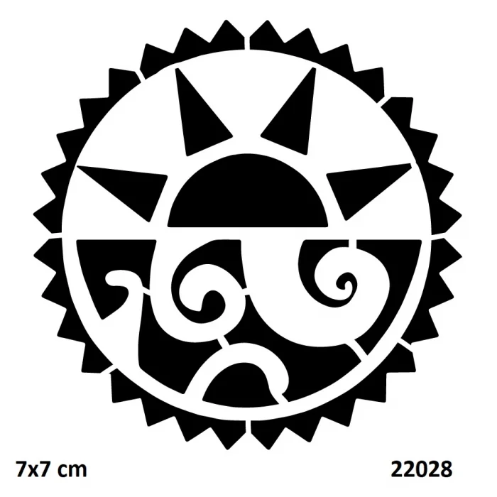 Tribal Maori Geçici Dövme Şablonu