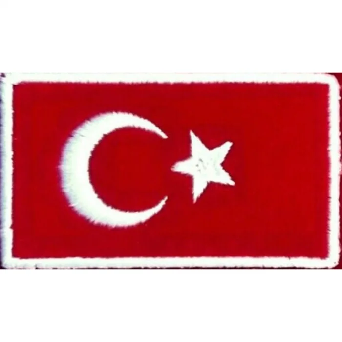 Türk bayrağı-Nakış Peç (Dikdörtgen)