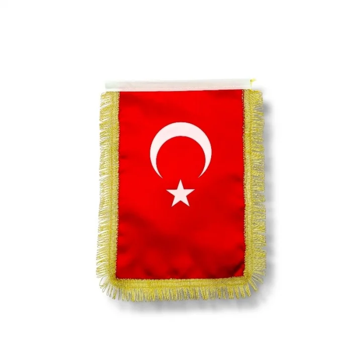 Türk Masa Bayrağı (simli)
