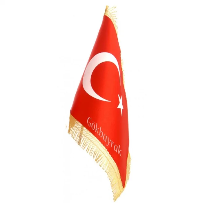 Türk Masa Bayrağı (simli)