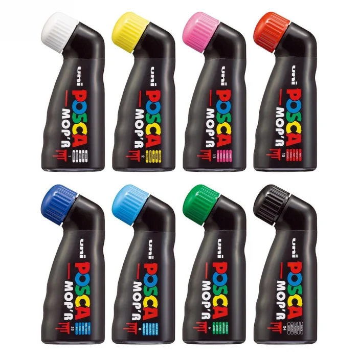 Uni Posca Mopr PCM-22 Boyama Markörü Seti 3-19 mm. 8 Renk