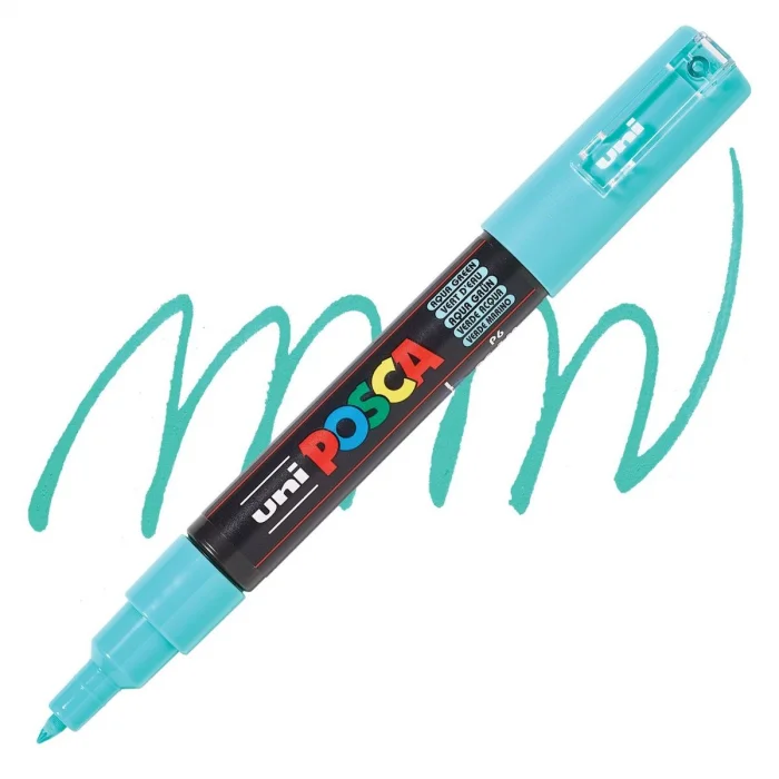 Uni Posca PC-1M Boyama Markörü 0.7 mm. AQUA GREEN