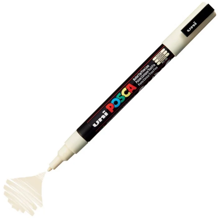Uni Posca PC-3M Boyama Markörü 0.9-1.3 mm. FİLDİŞİ