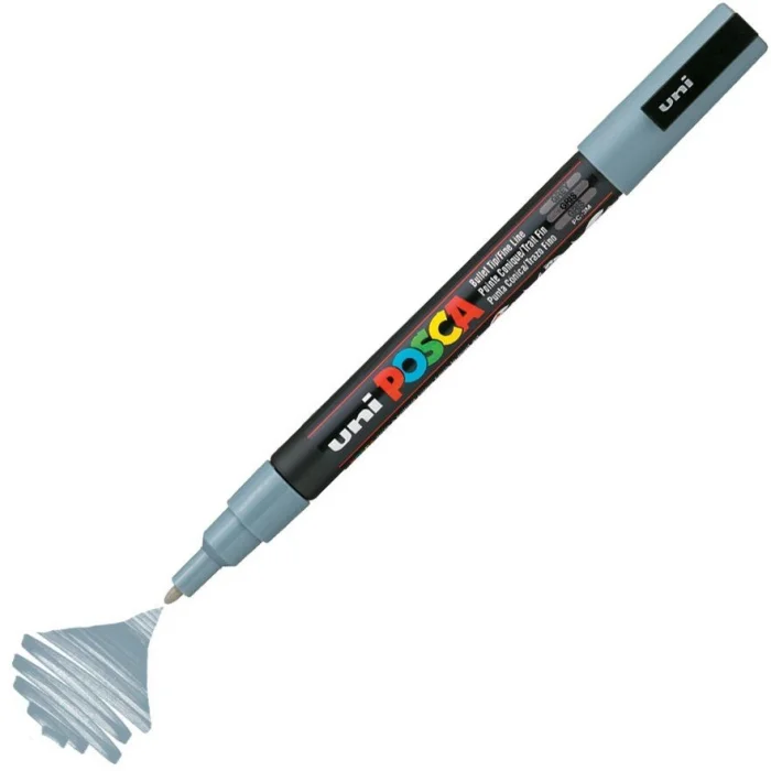 Uni Posca PC-3M Boyama Markörü 0.9-1.3 mm. GRİ