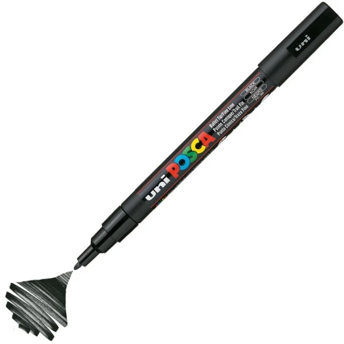Uni Posca PC-3M Boyama Markörü 0.9-1.3 mm. SİYAH