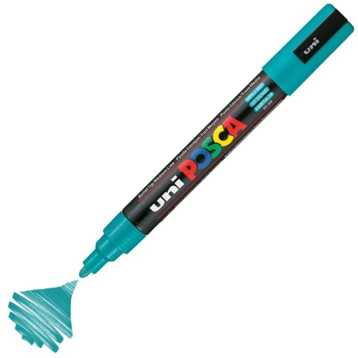 Uni Posca PC-5M Boyama Markörü 1.8-2.5 mm. ZÜMRÜT YEŞİLİ