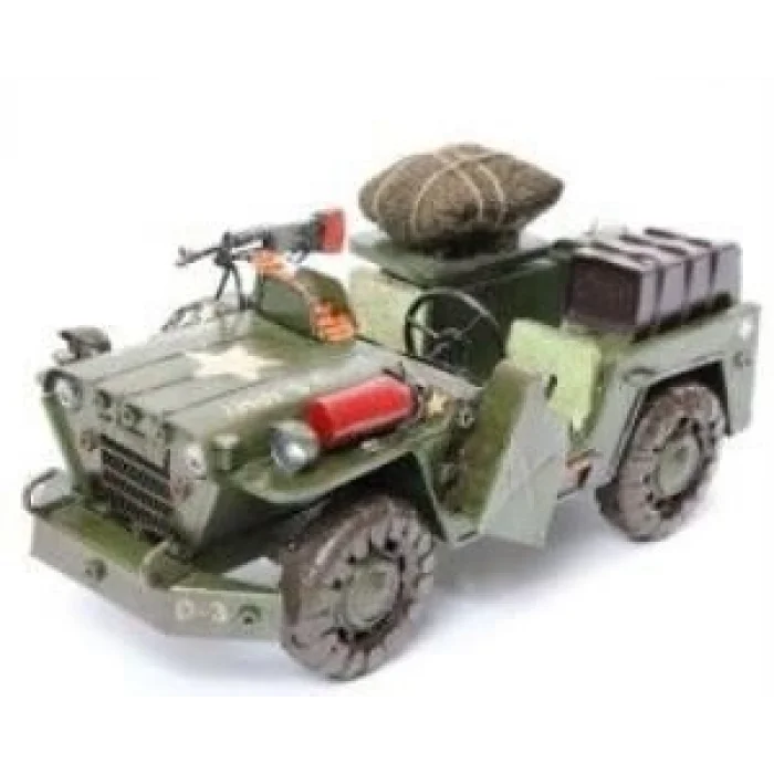 U.S. Army Jeep M151 Elyapımı Eskitilmiş Biblo 25cm