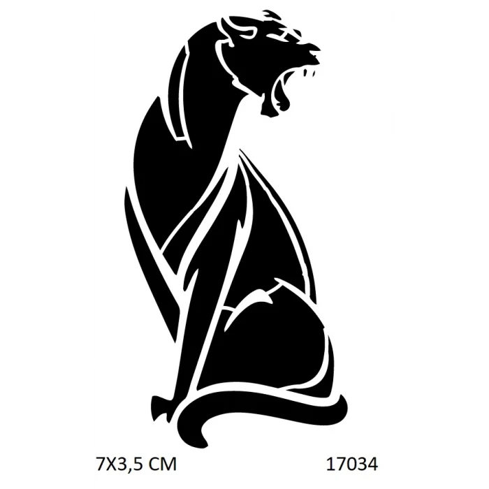 Vahşi Puma Geçici Dövme Şablonu