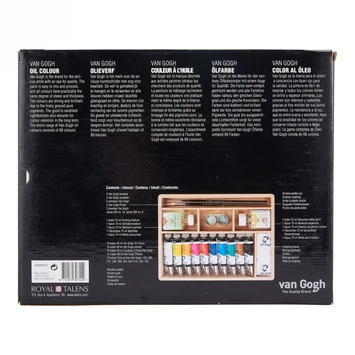 Van Gogh Basic Box Ahşap Çantalı Yağlı Boya Seti