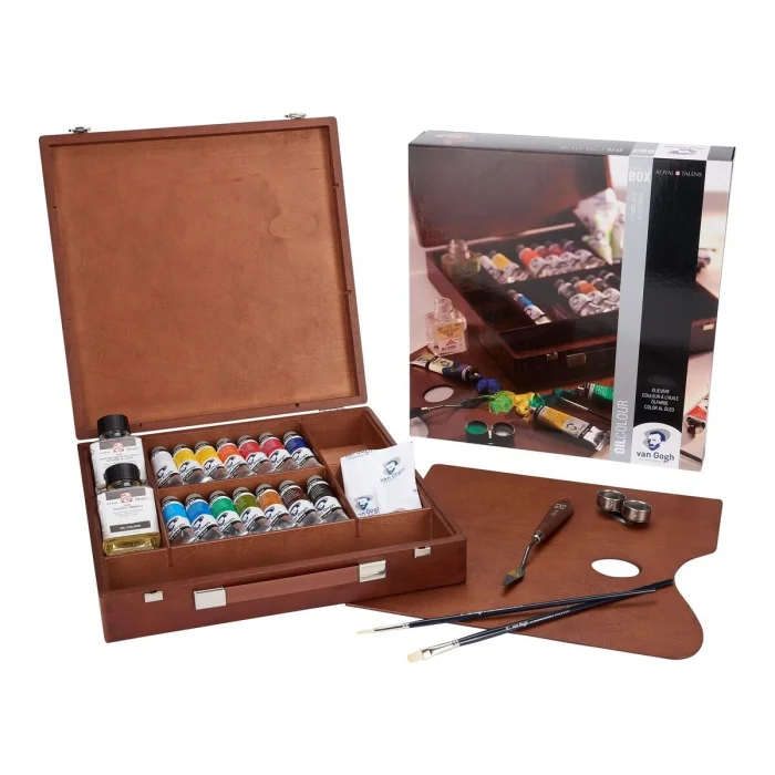 Van Gogh Inspiration Box İlham Kaynağı Yağlı Boya Seti Ahşap Kutulu