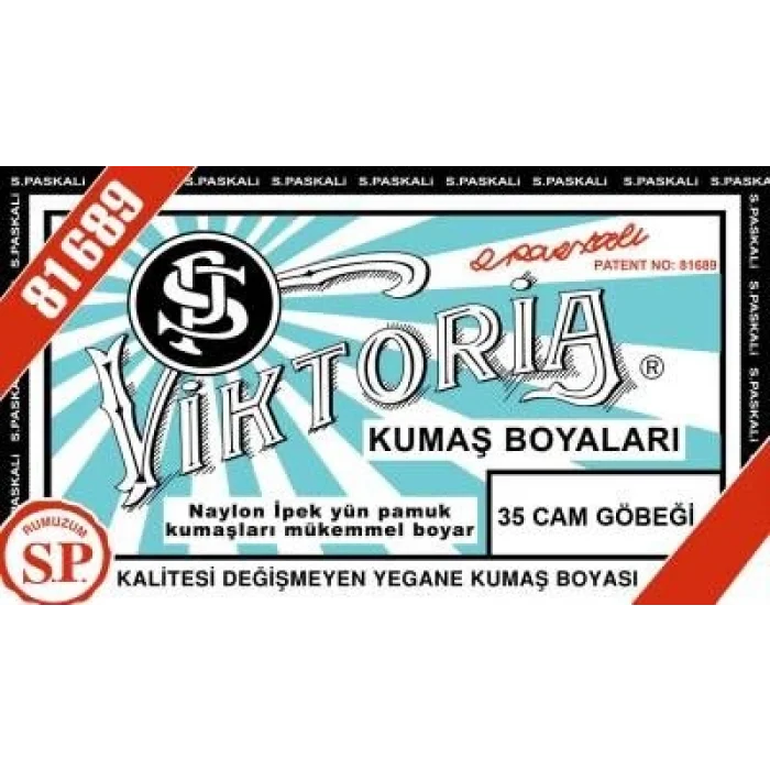 Viktoria Toz Kumaş Boyası 35 CAM GÖBEĞİ