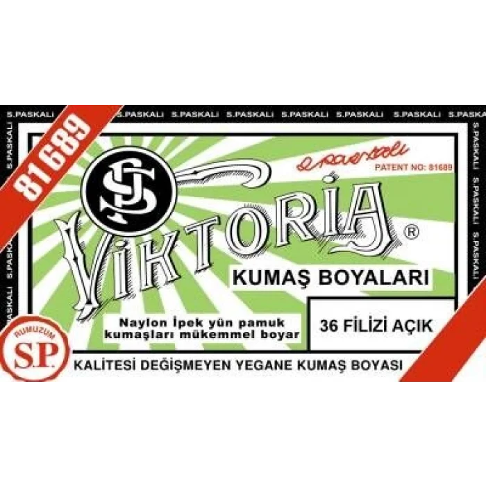 Viktoria Toz Kumaş Boyası 36 FİLİZİ AÇIK