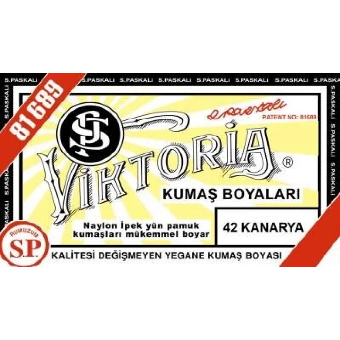Viktoria Toz Kumaş Boyası 42 KANARYA