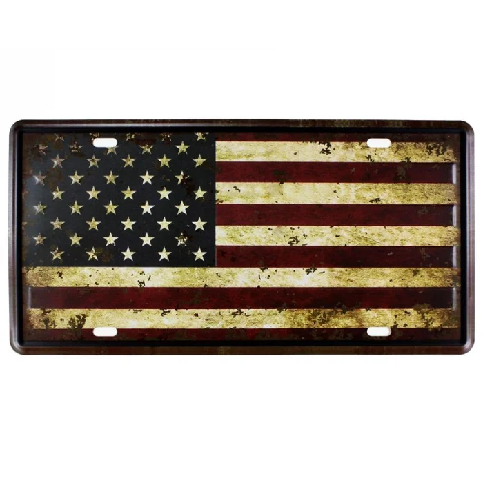 Vintage Metal Plaka American 15x30