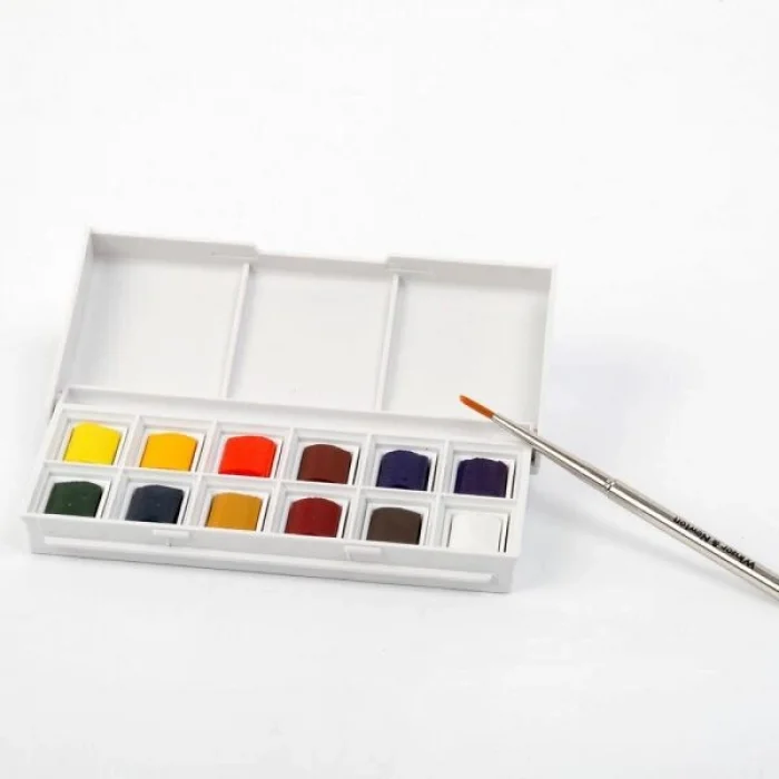 Winsor & Newton Cotman Sketchers Pocket Box 1/2 Tablet Sulu Boya Seti 12 Renk