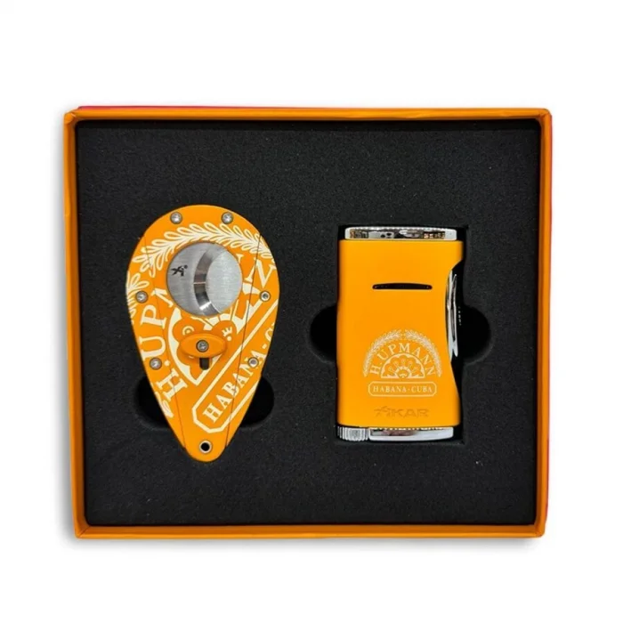 Xikar H.Upmann Sarı Puro Çakmağı ve Kesici Seti