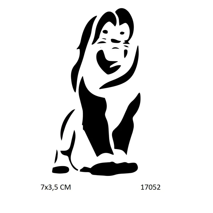 Yakışıklı Aslan Geçici Dövme Şablonu