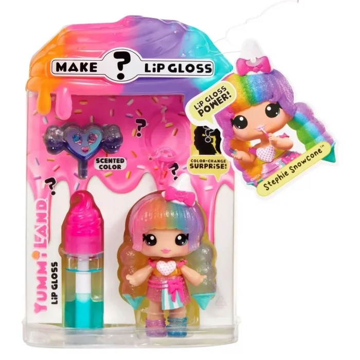 Yummiland Stephie Snowcone Bebeği ve Dudak Parlatıcısı Gizemli Renk Serisi