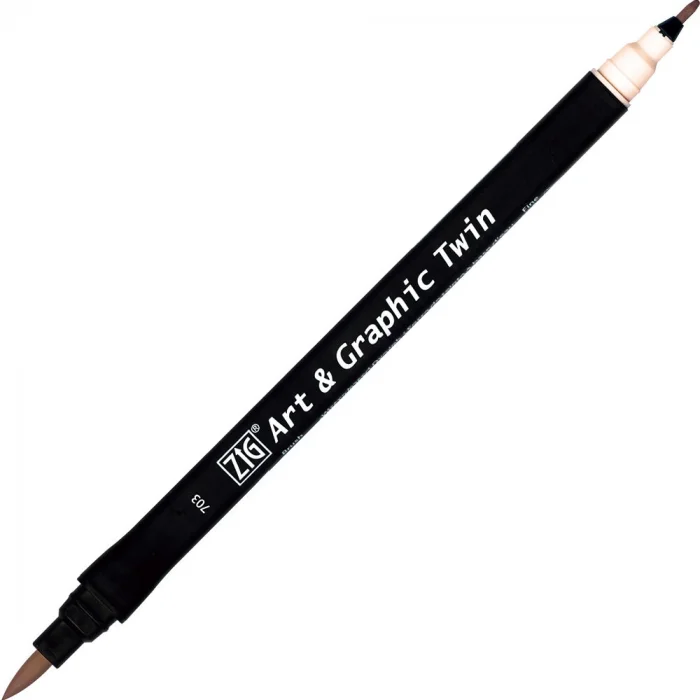 Zig Art & Graphic Twin Marker Çizim Kalemi 703 Rose Wood