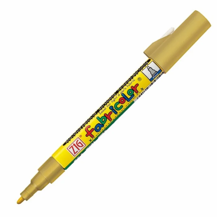 Zig Fabricolor Örtücü Kumaş Tekstil Boyama Kalemi ALTIN