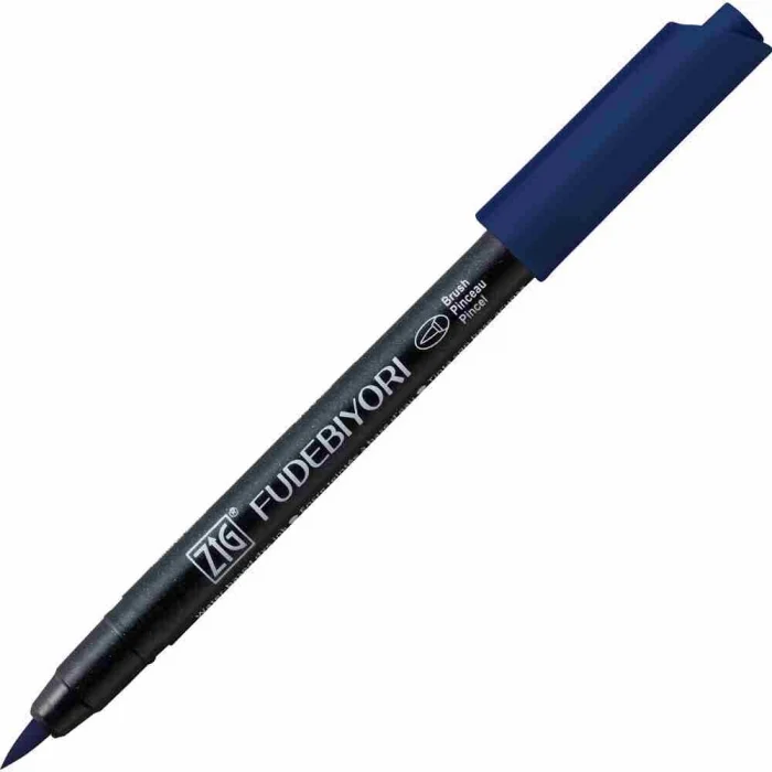 Zig Fudebiyori Brush Pen Fırça Uçlu Kalem 35 DEEP BLUE