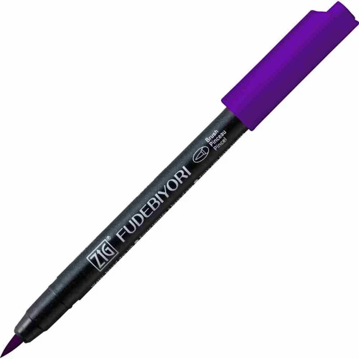 Zig Fudebiyori Brush Pen Fırça Uçlu Kalem 84 DEEP VIOLET