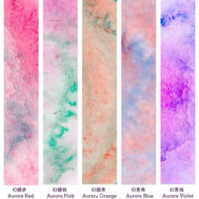 Zig Gansai Tambi Tablet Sulu Boya Seti Granulating Colors 5 Renk + 1 Boş Tablet