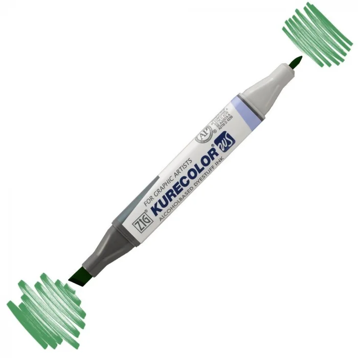 Zig Kurecolor Twin S Grafik Çizim Marker Kalemi 506 Ocean Green