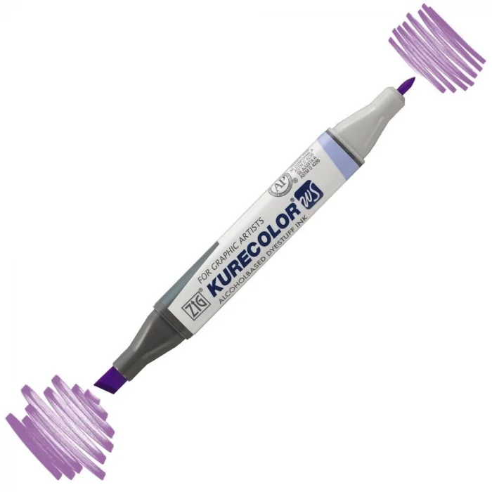 Zig Kurecolor Twin S Grafik Çizim Marker Kalemi 634 Light Violet