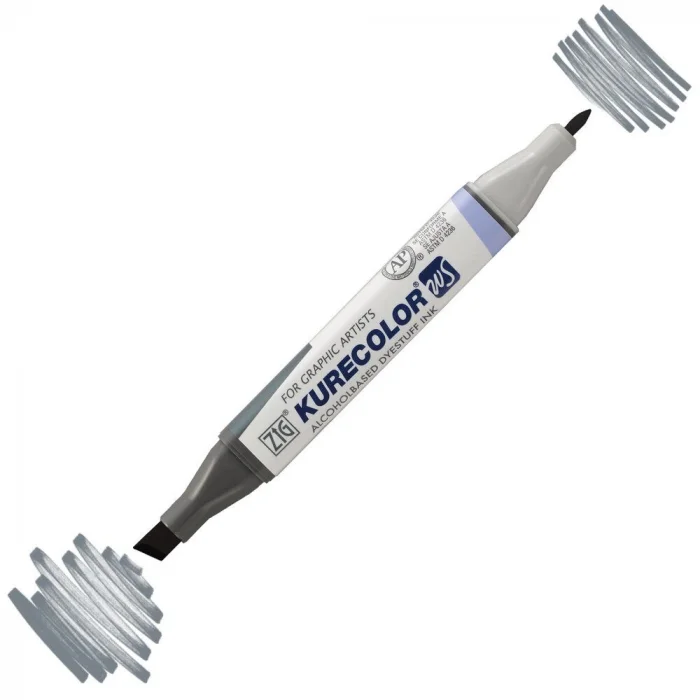 Zig Kurecolor Twin S Grafik Çizim Marker Kalemi 808 Natural Gray