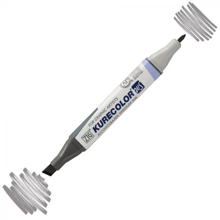 Zig Kurecolor Twin S Grafik Çizim Marker Kalemi C.07 Cool Gray 7