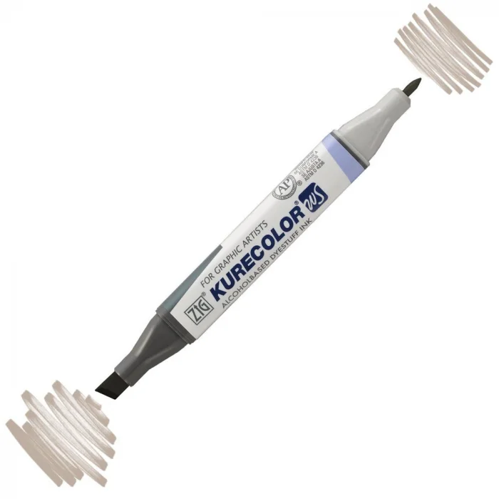 Zig Kurecolor Twin S Grafik Çizim Marker Kalemi W.06 Warm Gray 6