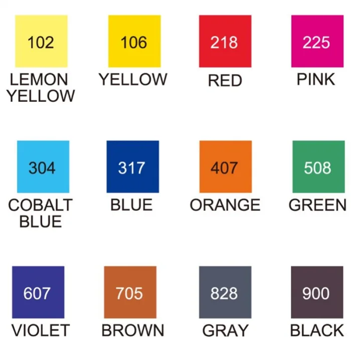 Zig Kurecolor Twin S Marker Kalem Seti 12 Renk BASIC COLORS