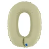 0 Rakam Grabo Satin Olive Green Folyo Balon 26