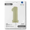 1 Rakam Grabo Satin Olive Green Folyo Balon 26