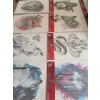 10 Adet Yapıştırma Dövme Büyük Boy 20x15 cm