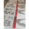 10 Adet Yapıştırma Dövme Büyük Boy 20x15 cm