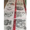 10 Adet Yapıştırma Dövme Büyük Boy 20x15 cm