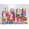 10Lu Ahşap Matruşka Seti Alk4389