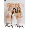 12 Parça Konuşma Balonu Party Set -Bride To Be Beyaz-