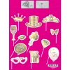 12 Parça Konuşma Balonu Party Set -Bride To Be Beyaz-