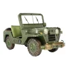 1952 Model Army Jeep Elyapımı Eskitilmiş Biblo 28cm